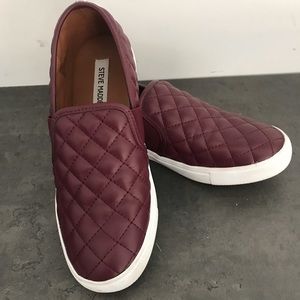 Steve Madden cross stitched loafers